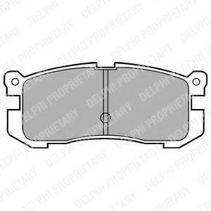 DELPHI LP624 Комплект тормозных колодок, дисковый тормоз