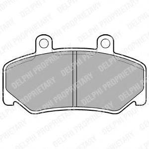 DELPHI LP643 Комплект тормозных колодок, дисковый тормоз