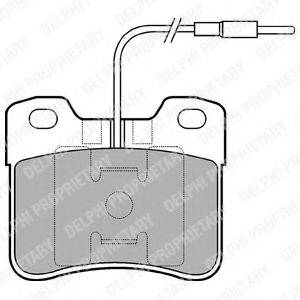 DELPHI LP703 Комплект тормозных колодок, дисковый тормоз