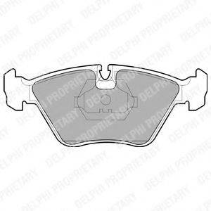 DELPHI LP705 Комплект тормозных колодок, дисковый тормоз