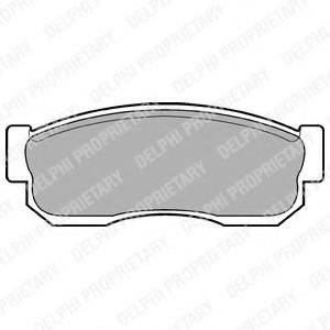 DELPHI LP744 Комплект тормозных колодок, дисковый тормоз