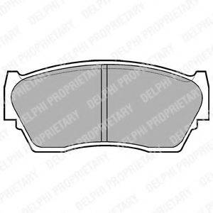 DELPHI LP783 Комплект тормозных колодок, дисковый тормоз
