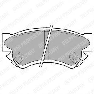 DELPHI LP817 Комплект тормозных колодок, дисковый тормоз