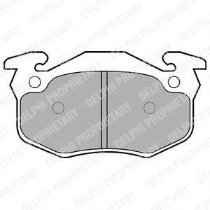 DELPHI LP836 Комплект тормозных колодок, дисковый тормоз