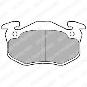 DELPHI LP852 Комплект тормозных колодок, дисковый тормоз