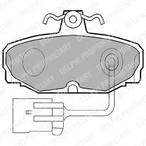 DELPHI LP868 Комплект тормозных колодок, дисковый тормоз