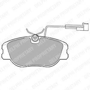 DELPHI LP875 Комплект тормозных колодок, дисковый тормоз