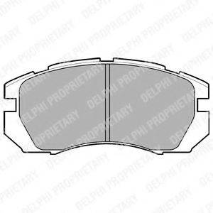 DELPHI LP930 Комплект тормозных колодок, дисковый тормоз