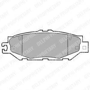 DELPHI LP939 Комплект тормозных колодок, дисковый тормоз