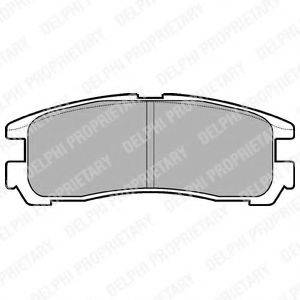 DELPHI LP955 Комплект тормозных колодок, дисковый тормоз
