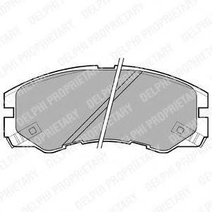 DELPHI LP964 Комплект тормозных колодок, дисковый тормоз