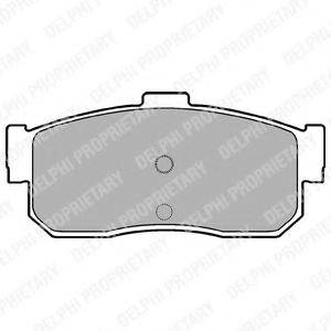 DELPHI LP971 Комплект тормозных колодок, дисковый тормоз