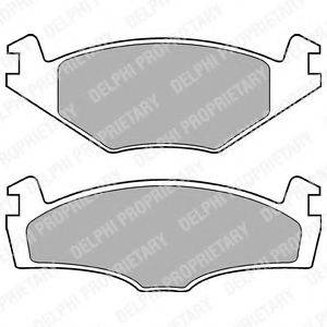 DELPHI LP979 Комплект тормозных колодок, дисковый тормоз