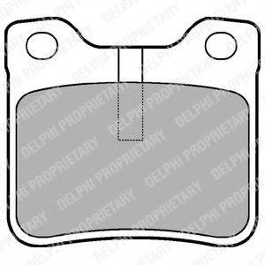 DELPHI LP991 Комплект тормозных колодок, дисковый тормоз