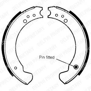 DELPHI LS1089 Комплект тормозных колодок