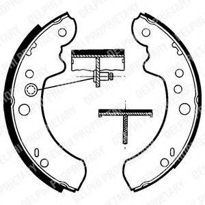 DELPHI LS1313 Комплект тормозных колодок