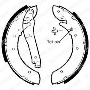 DELPHI LS1349 Комплект тормозных колодок