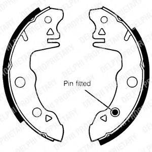 DELPHI LS1391 Комплект тормозных колодок