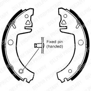 DELPHI LS1438 Комплект тормозных колодок