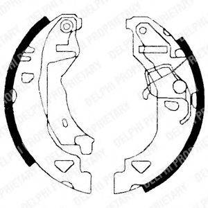 DELPHI LS1682 Комплект тормозных колодок