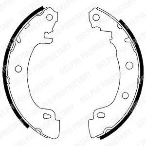 DELPHI LS1724 Комплект тормозных колодок