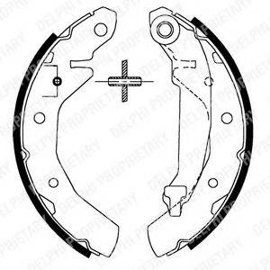DELPHI LS1821 Комплект тормозных колодок