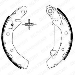 DELPHI LS1822 Комплект тормозных колодок