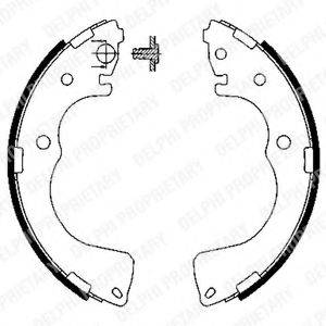 DELPHI LS1904 Комплект тормозных колодок
