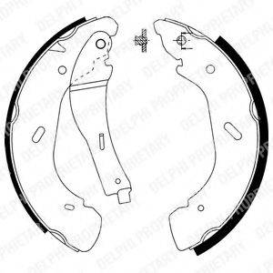 DELPHI LS1914 Комплект тормозных колодок