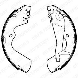 DELPHI LS1934 Комплект тормозных колодок