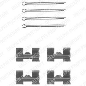 DELPHI LX0032 Комплектующие, колодки дискового тормоза