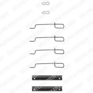 DELPHI LX0044 Комплектующие, колодки дискового тормоза
