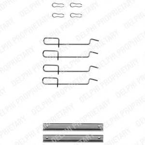 DELPHI LX0113 Комплектующие, колодки дискового тормоза