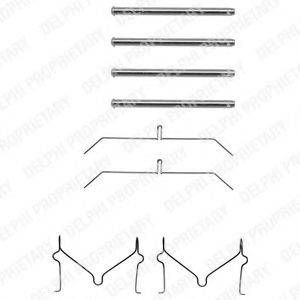 DELPHI LX0145 Комплектующие, колодки дискового тормоза