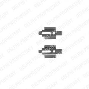 DELPHI LX0234 Комплектующие, колодки дискового тормоза