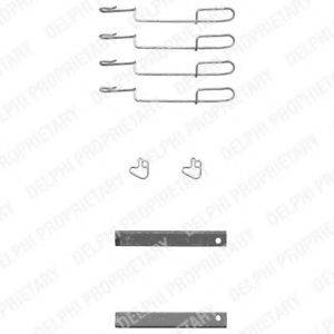 DELPHI LX0347 Комплектующие, колодки дискового тормоза