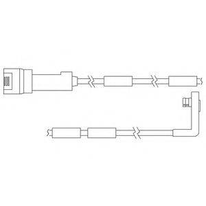 DELPHI LZ0103 Контрольный контакт, контроль слоя тормозных колодок