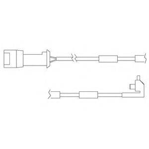 DELPHI LZ0104 Контрольный контакт, контроль слоя тормозных колодок