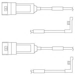 DELPHI LZ0123 Контрольный контакт, контроль слоя тормозных колодок