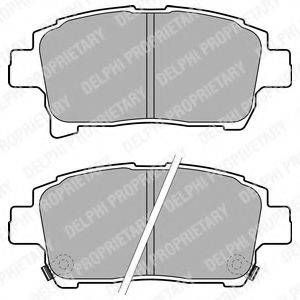 DELPHI LP1896 Комплект тормозных колодок, дисковый тормоз