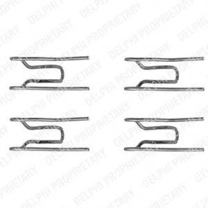 DELPHI LX0156 Комплектующие, колодки дискового тормоза