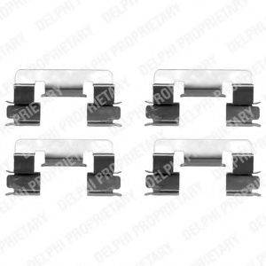 DELPHI LX0376 Комплектующие, колодки дискового тормоза