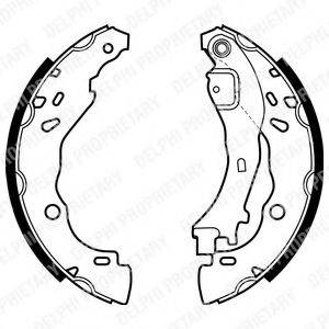 DELPHI LS1975 Комплект тормозных колодок