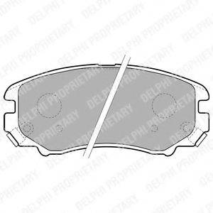 DELPHI LP1902 Комплект тормозных колодок, дисковый тормоз