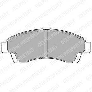 DELPHI LP1937 Комплект тормозных колодок, дисковый тормоз