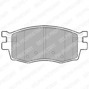 DELPHI LP1951 Комплект тормозных колодок, дисковый тормоз