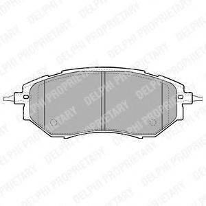 DELPHI LP1941 Комплект тормозных колодок, дисковый тормоз