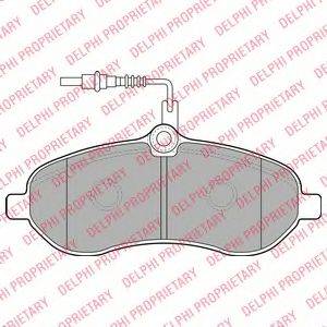 DELPHI LP1995 Комплект тормозных колодок, дисковый тормоз