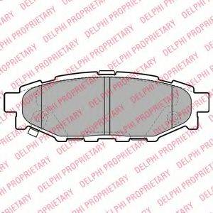 DELPHI LP1999 Комплект тормозных колодок, дисковый тормоз
