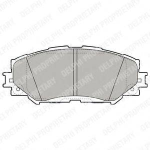 DELPHI LP2002 Комплект тормозных колодок, дисковый тормоз